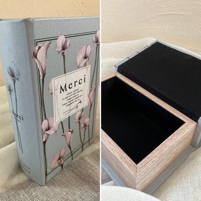 画像2: 【母の日限定商品】カーネーションムーンダストと洋書風小物入れセット