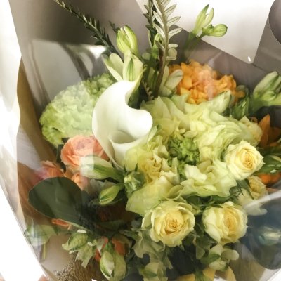 画像2: おまかせブーケ（イエロー・オレンジ）　　3,000円