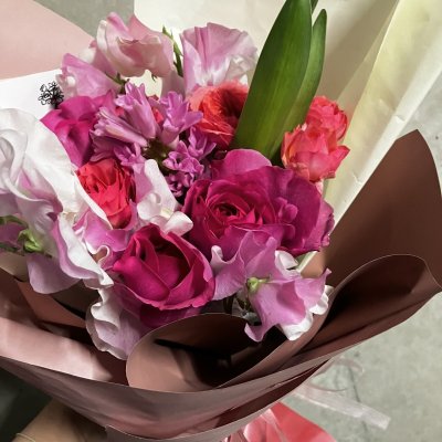 画像2: おまかせブーケ（ピンク）　3,000円