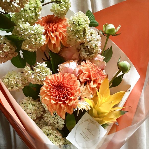 画像1: おまかせロングタイプブーケ　5,000円 (1)