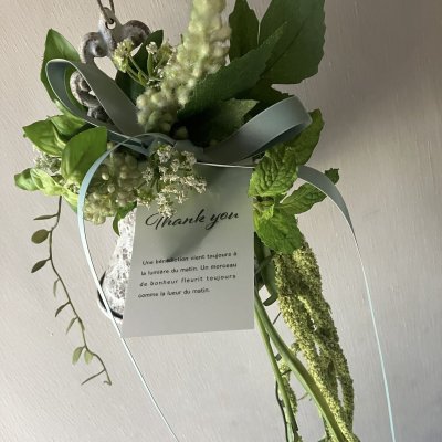 画像1: 【母の日限定商品】アンティーク調アートフラワーベル(ハーブ)