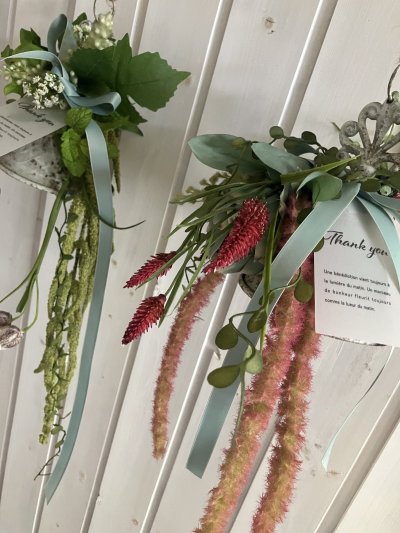 画像3: 【母の日限定商品】アートフラワーベル&リーフプレートセット(アーティチョーク)