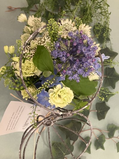 画像2: 【母の日限定商品】鳥カゴアレンジメントとリーフデコセット